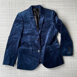 Blue believer crew cuts Blazer
